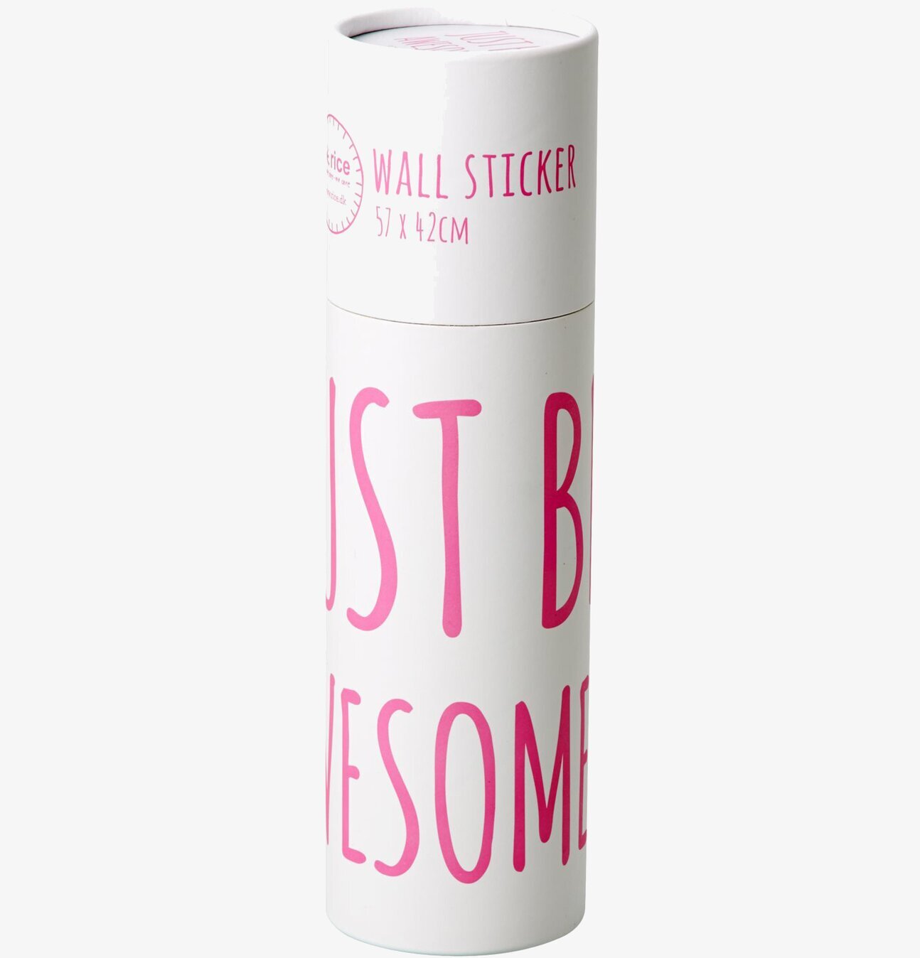 Wall Sticker - Just Be Awesome från Rice i vit kartongförpackning