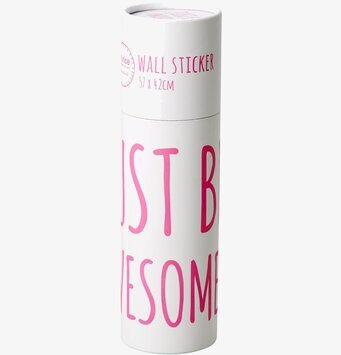 Wall Sticker - Just Be Awesome från Rice i vit kartongförpackning