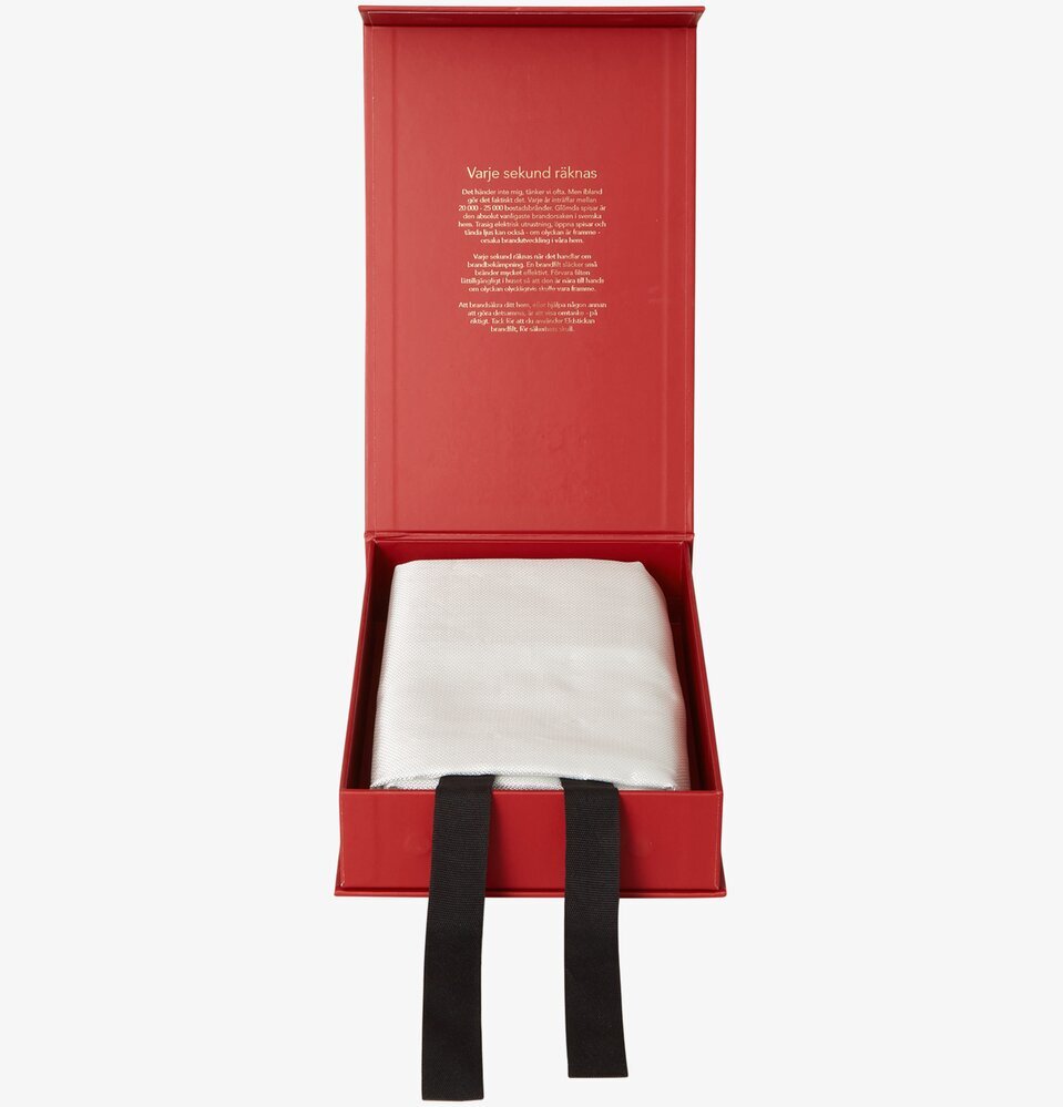 Brandfilt Eldstickan Röd från Eldstickan i röd förpackning