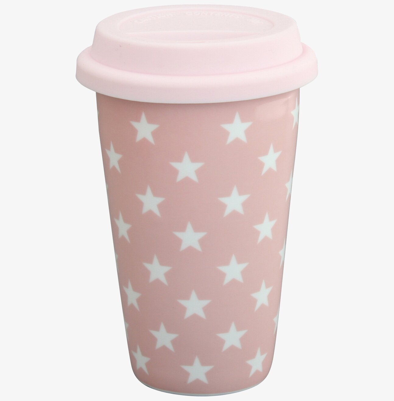 Happy To Go - Star Rosa bärbar mugg från Krasilnikoff