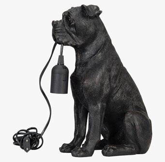 Bordslampa Hund Svart/Brun från A Lot Decoration
