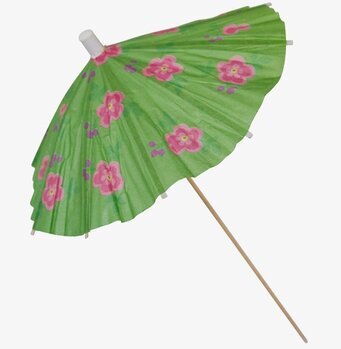 Parasoll Jumbo från Rice med gröna och rosa färger