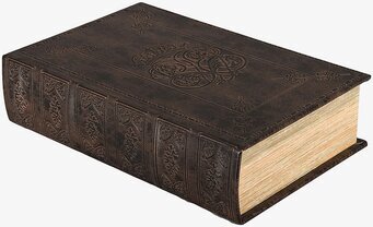 Boklåda Läder från A Lot Decoration, antik bokdesign