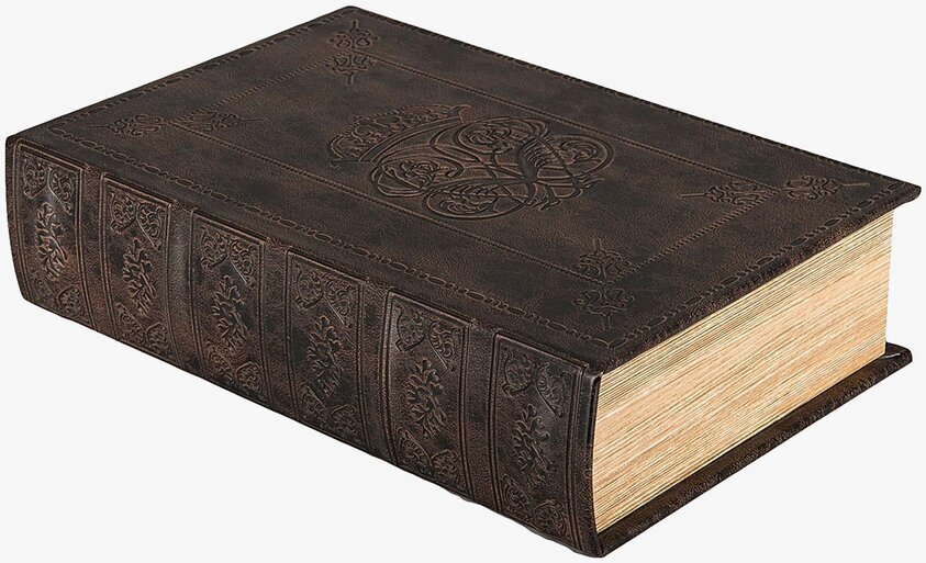 Boklåda Läder från A Lot Decoration, antik bokdesign