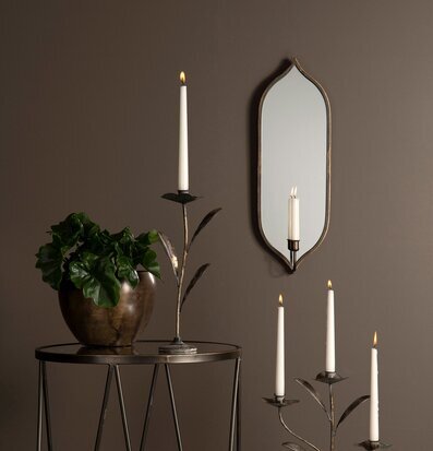 Ljuslampett Spegel Vägg Antik Mässing från A Lot Decoration