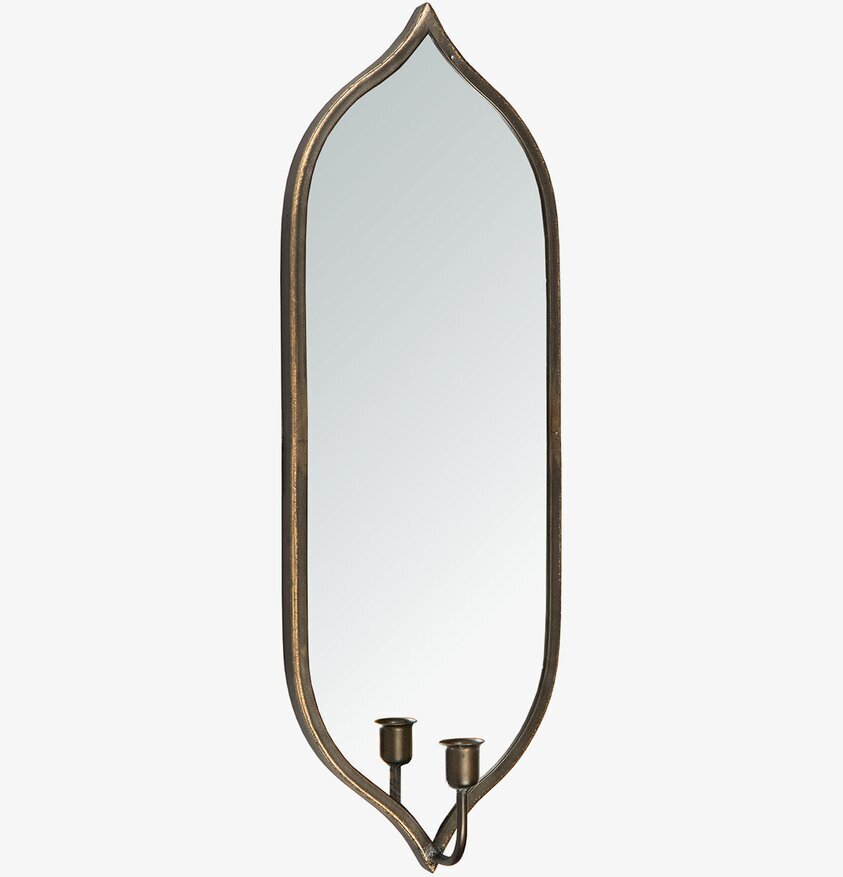 Ljuslampett Spegel Vägg Antik Mässing från A Lot Decoration