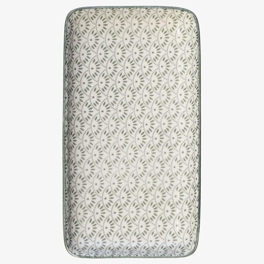 Tallrik/Fat Arés Verte från Chic Antique mot vit bakgrund