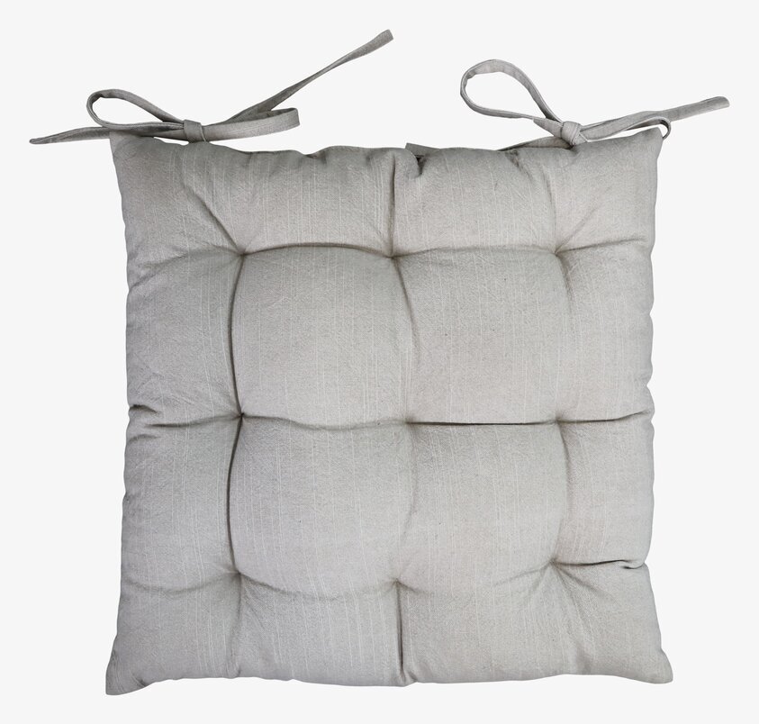 Stolsdyna Linne från Chic Antique med kviltat linnetyg