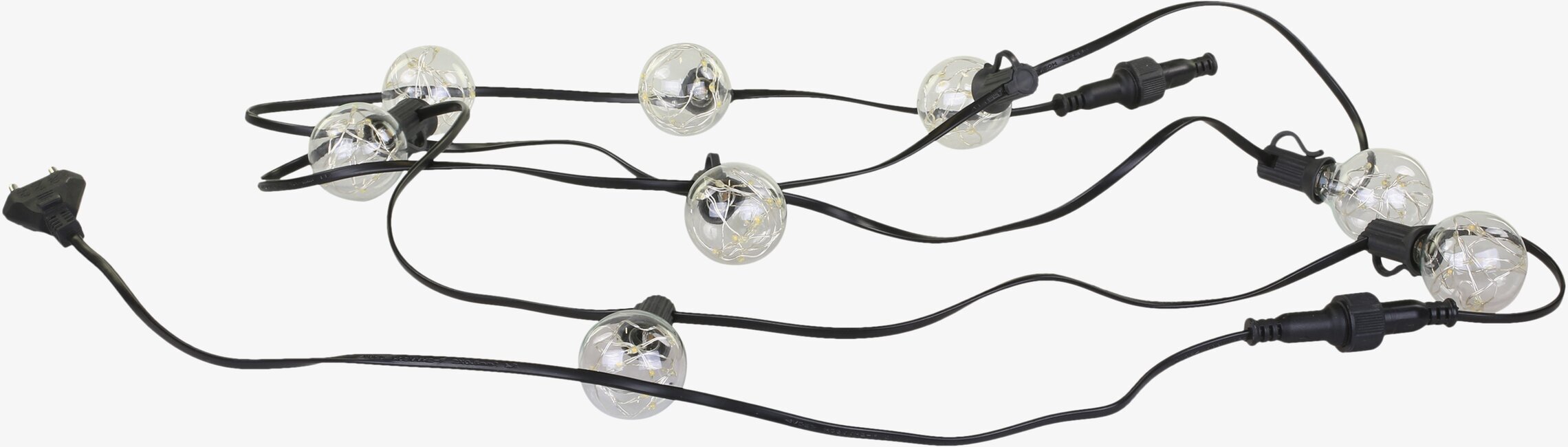 Ljusslinga LED från Chic Antique med klarvita glödlampor