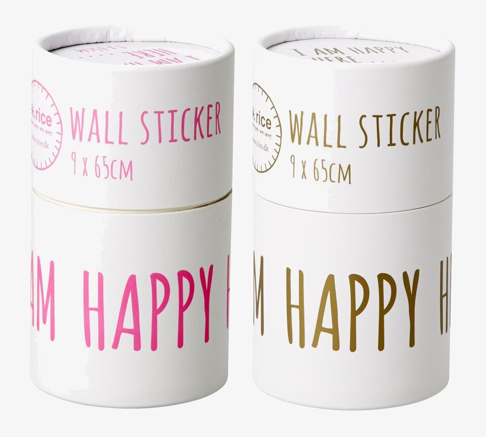 Två Rice-förpackningar för Wall Sticker - I Am Happy Here