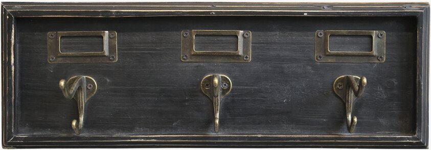 Klädhängare 3 Krokar från Chic Antique med mörk finish