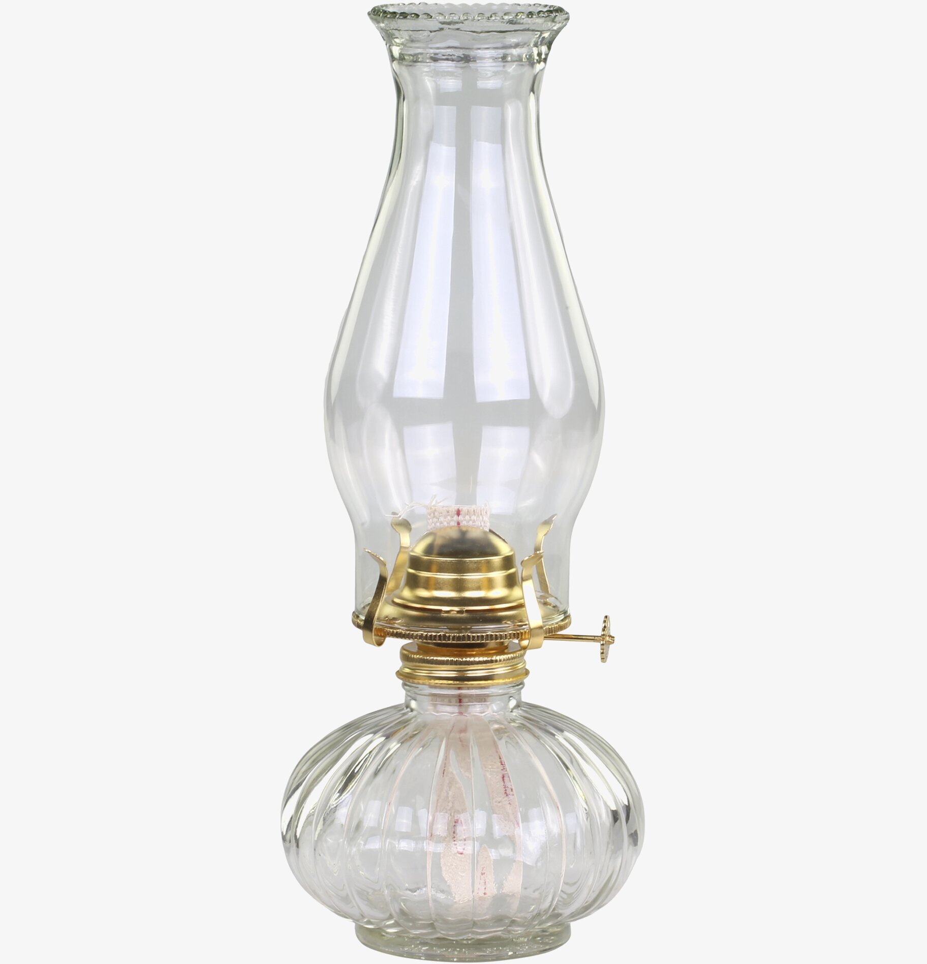 Fotogenlampa från Chic Antique med glas och mässing