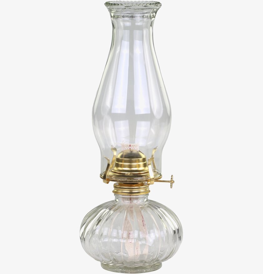 Fotogenlampa från Chic Antique med glas och mässing