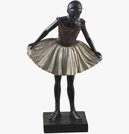 Ballerina Mocca från Chic Antique i elegant balettpose