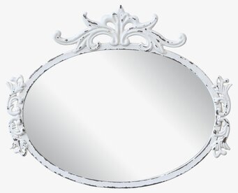 Spegel Med Dekor Antik Creme från Chic Antique i antik stil