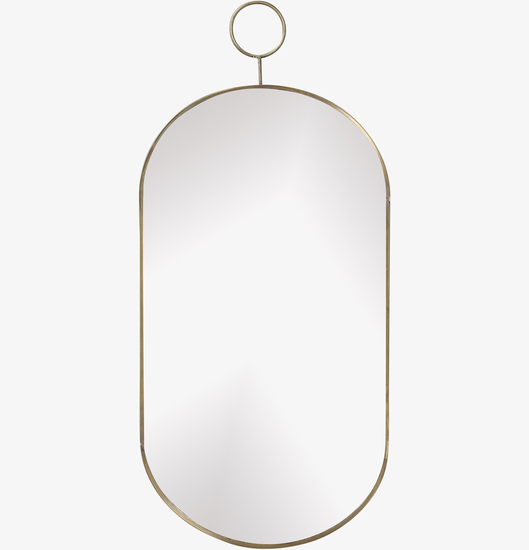 Spegel Antik Mässing Mellan från Chic Antique med mässingsram