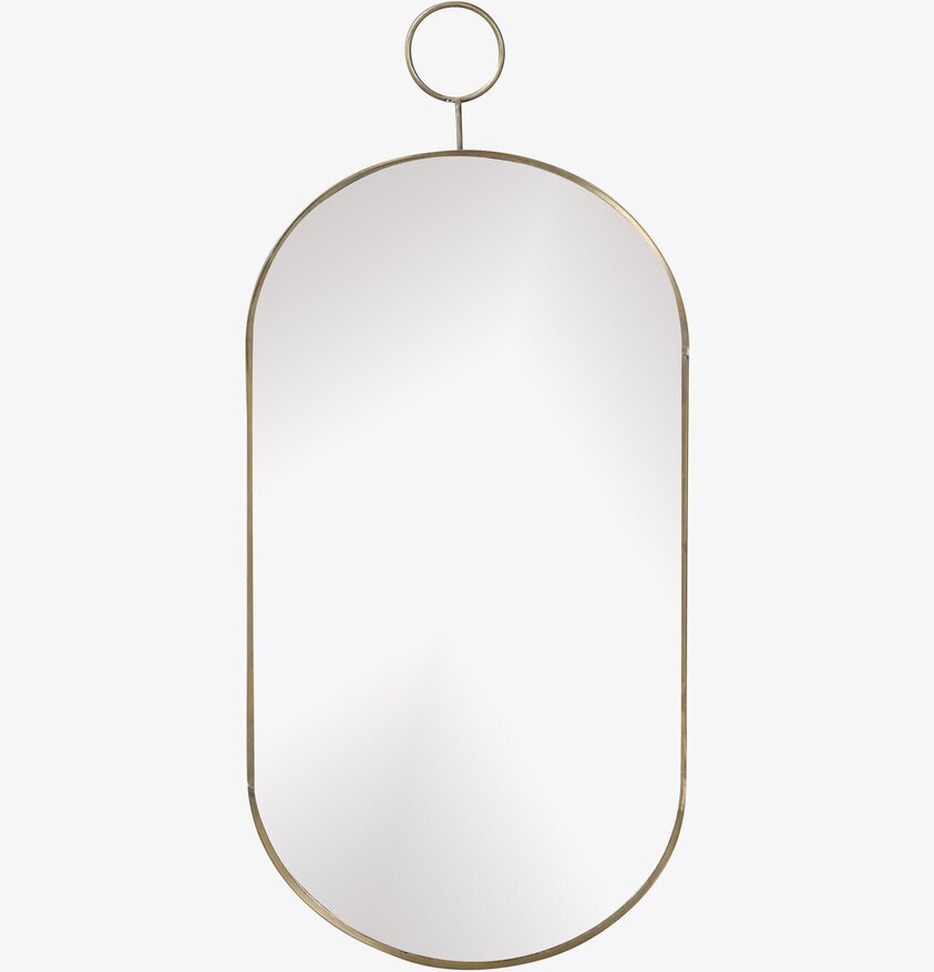 Spegel Antik Mässing Mellan från Chic Antique med mässingsram