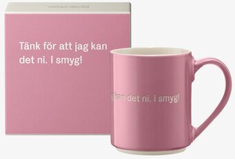 Mugg Astrid Lindgren - Tänk för att jag kan det ni. I smyg! från Design House Stockholm