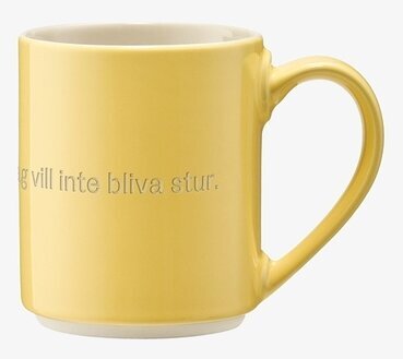 Mugg Astrid Lindgren - Fina lilla krumelur, jag vill inte bliva stur från Design House Stockholm