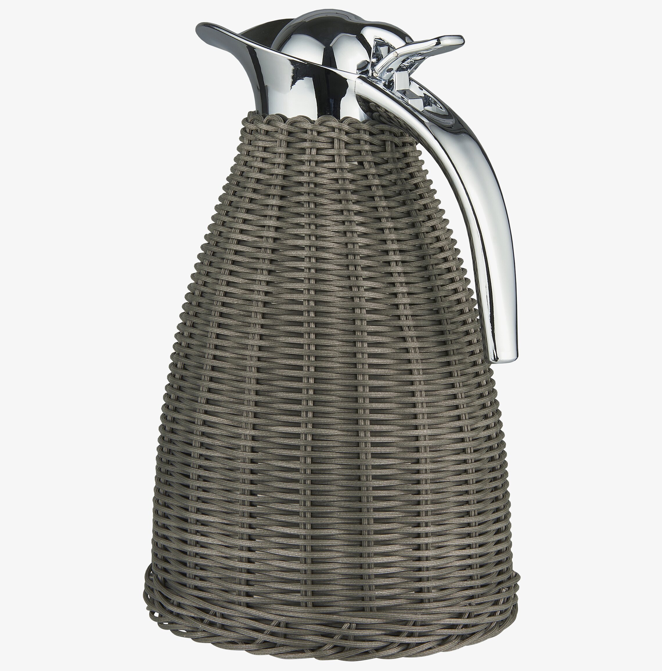 Termoskanna Grå från IB Laursen med flätat grått material