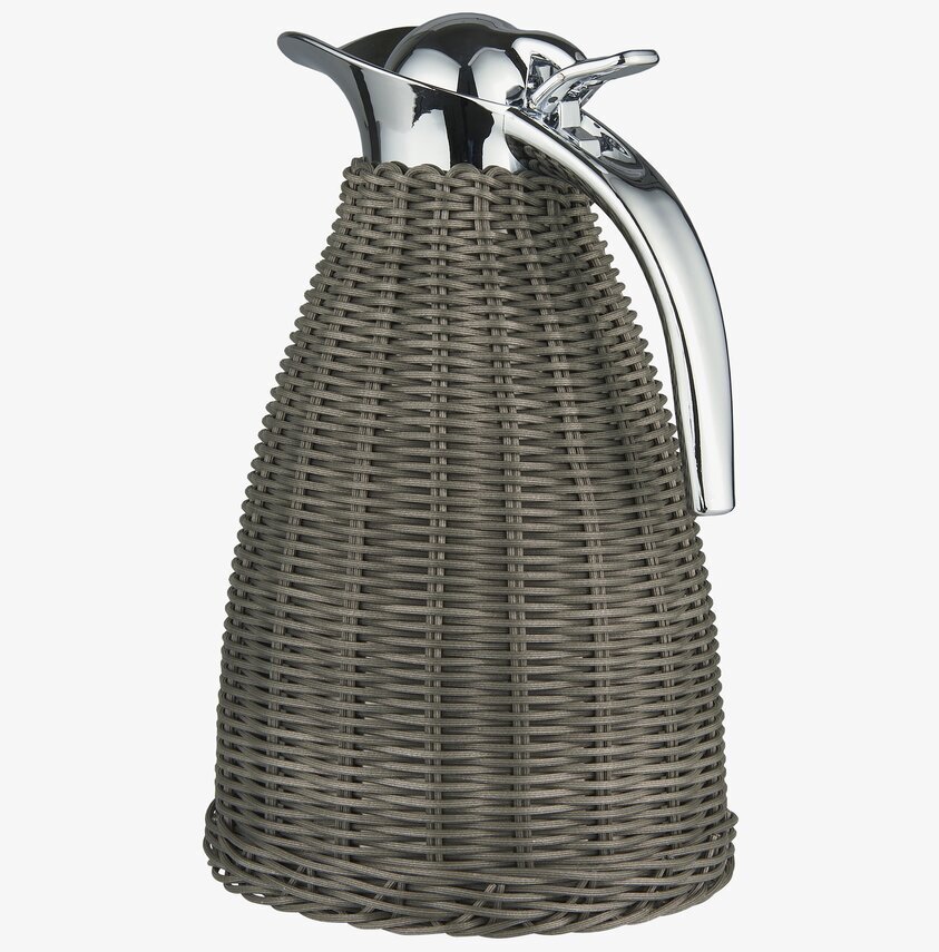 Termoskanna Grå från IB Laursen med flätat grått material