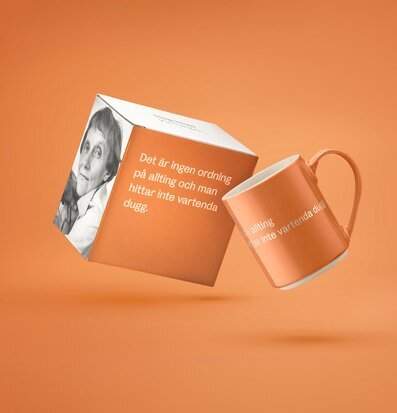 Mugg Astrid Lindgren - Det är ingen ordning på allting.. från Design House Stockholm