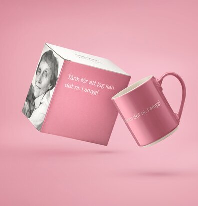 Mugg Astrid Lindgren - Tänk för att jag kan det ni. I smyg! från Design House Stockholm