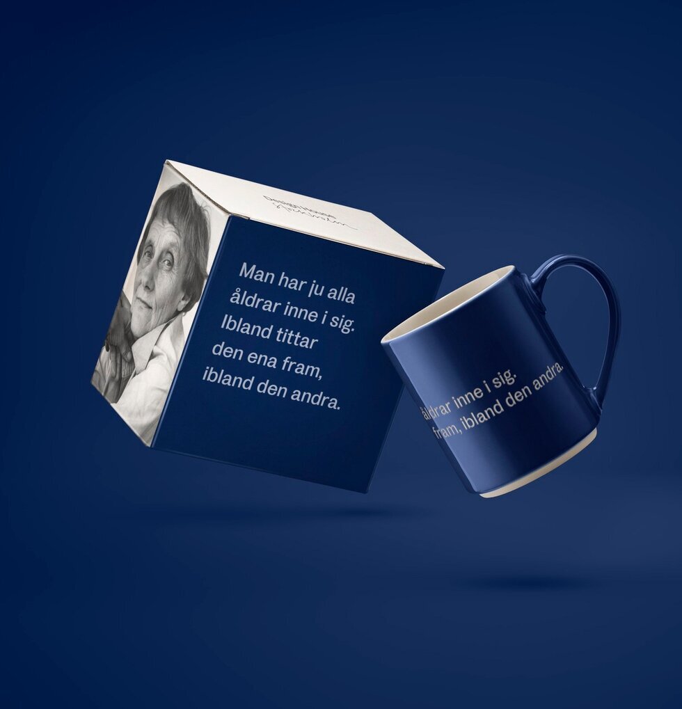 Mugg Astrid Lindgren - Man har ju alla åldrar inne i sig.. Design House Stockholm