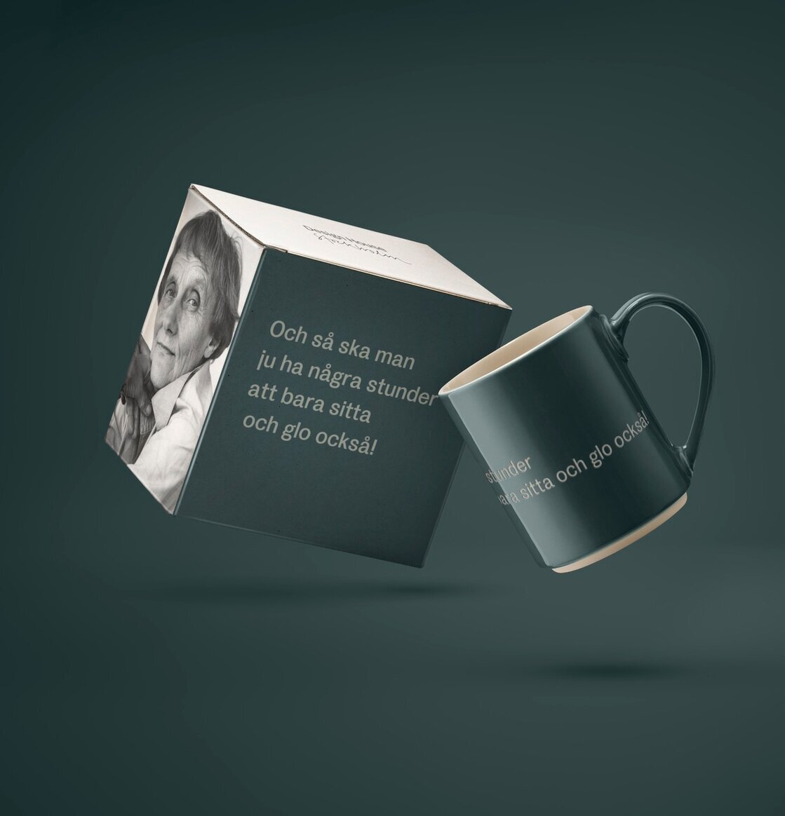 Mugg Astrid Lindgren - Och så ska man ju ha några stunder att bara sitta.. från Design House Stockholm