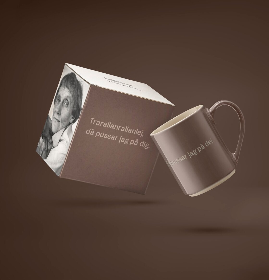 Mugg Astrid Lindgren - Trarallanrallanlej, då pussar jag på dig, Design House Stockholm