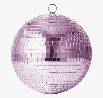 Discokula Ljusrosa Large från Rice mot neutral bakgrund