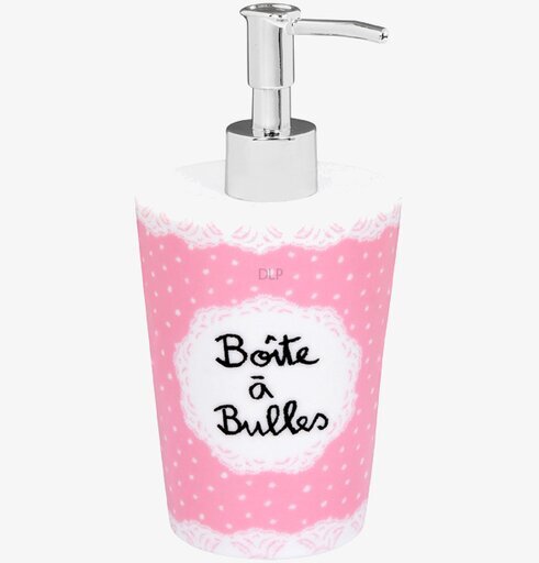Tvålpump Rosa från Derriére la porte med prickig design