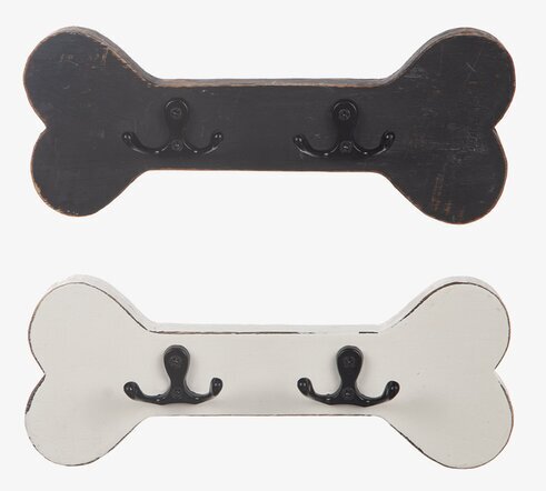 Hängare Hundben från Different Design i svart och vit