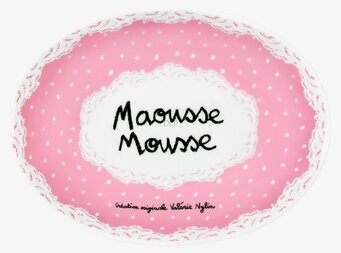 Tvålkopp Rosa från Derriére la porte med prickar och spets