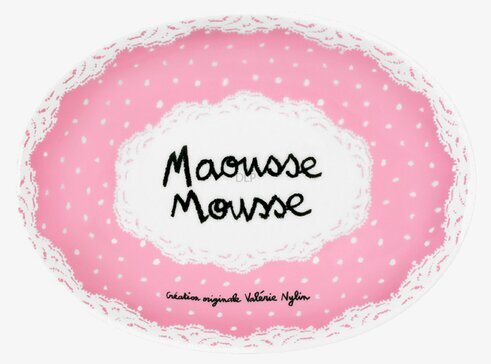 Tvålkopp Rosa från Derriére la porte med prickar och spets