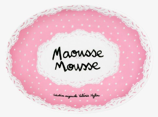 Tvålkopp Rosa från Derriére la porte med prickar och spets