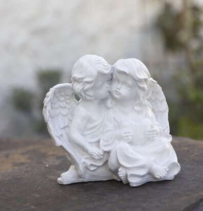 Änglar Tillsammans Poly Different Design Gravdekoration Minnessten Gravlyktor Gravljus