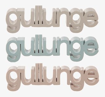 Dekoration Stående Gullunge från Different Design i beige