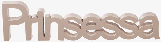 Dekoration Stående Prinsessa från Different Design i trä