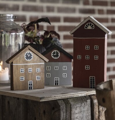 Dekoration Trä Hus från Different Design i olika storlekar