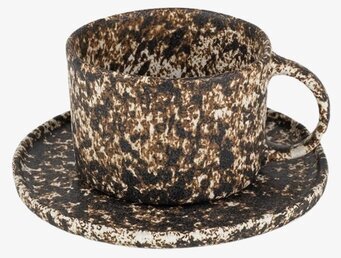 Peppar Kopp Med Fat från Olsson & Jensen i stengods