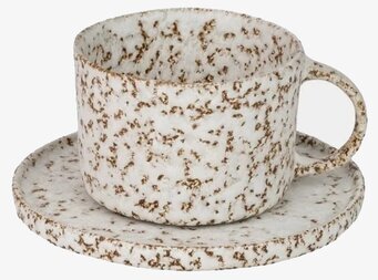 Salt Kopp Med Fat från Olsson & Jensen med spräckligt mönster