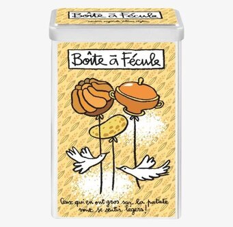 Bild av dekorativ och funktionell plåtburk för köket