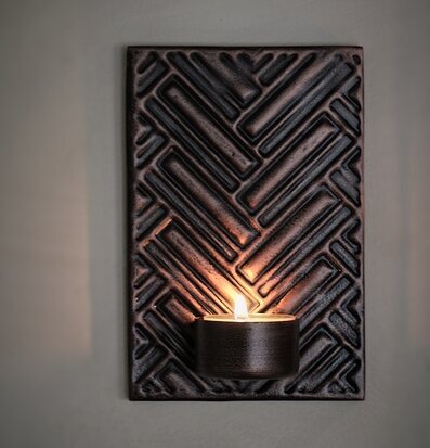 Väggljushållare Herringbone 10x15cm från Majas Cottage