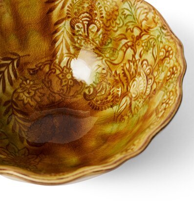 Skål Arabesque Pineapple från Sthål med intrikat mönster