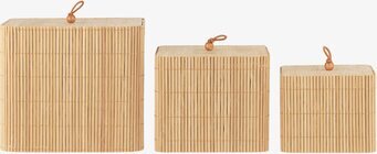 Förvaringsask Bambu Set/3 från IB Laursen i olika storlekar