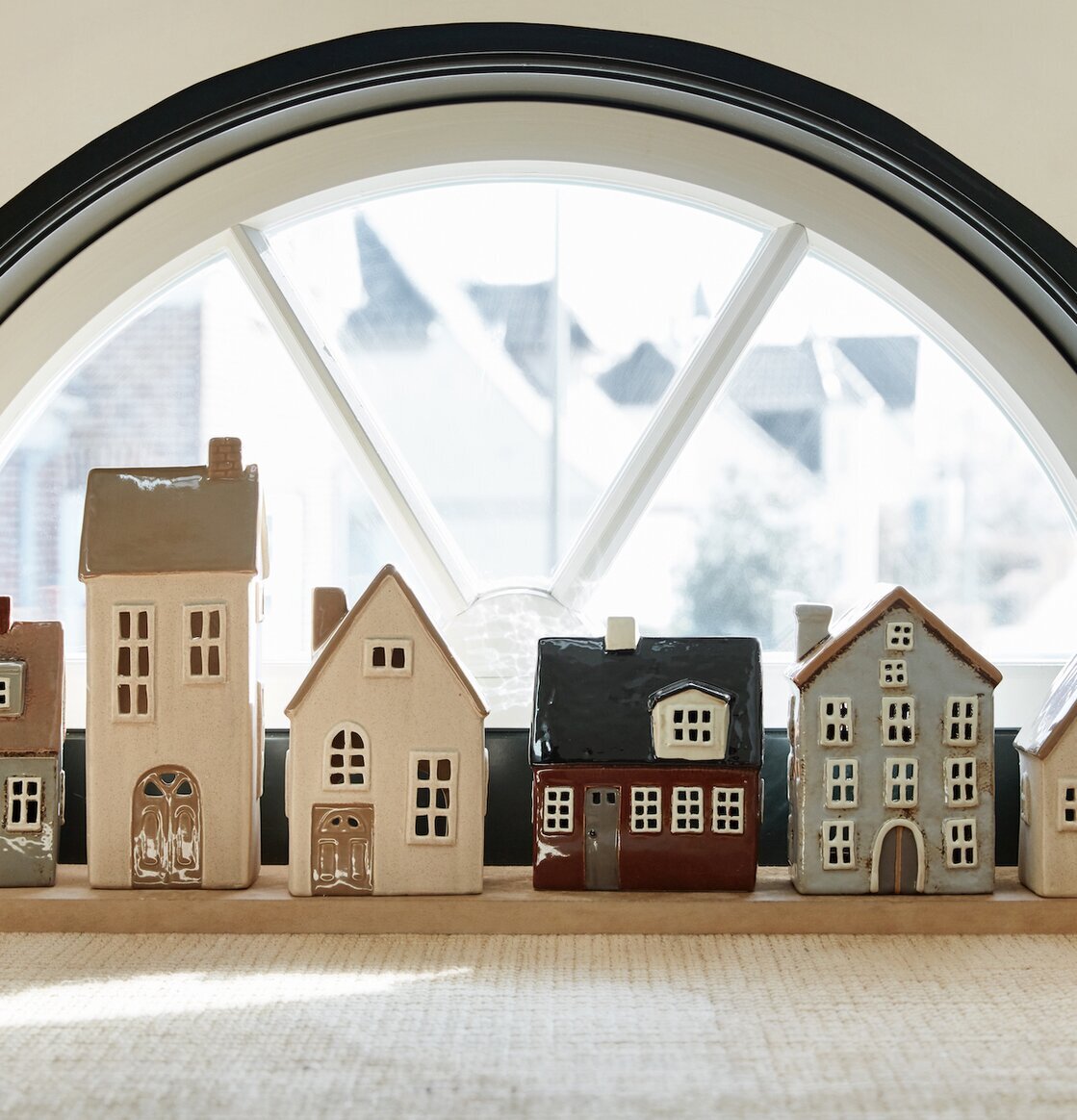 Ljuslykta Nyhavn Grå från IB Laursen på fönsterbräde