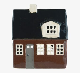 Bild av elegant ljuslykta formad som ett hus