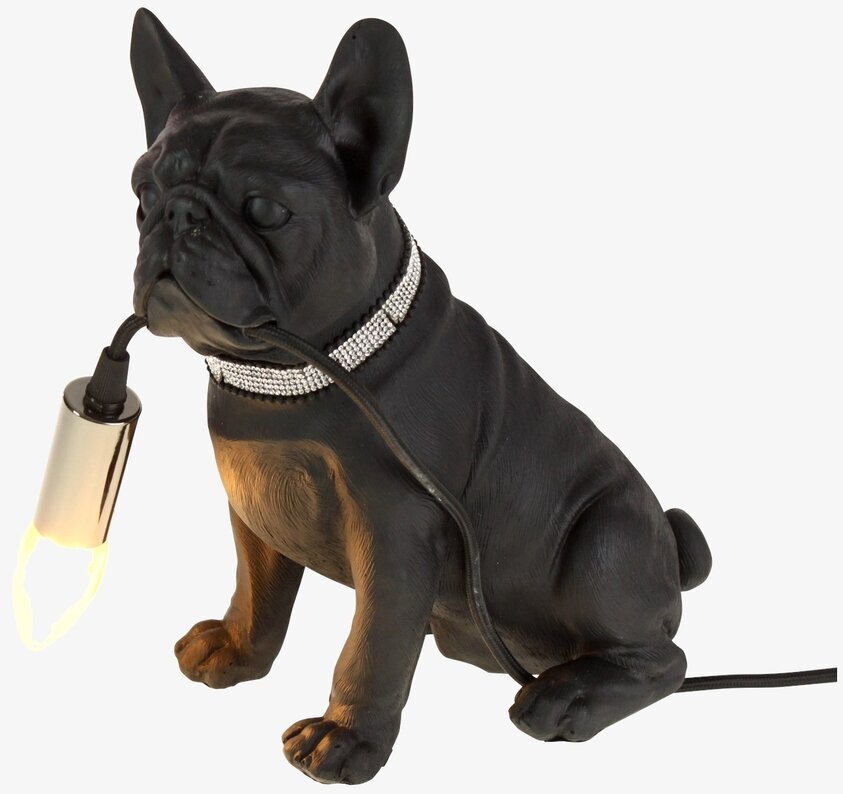 Bordslampa Francis från Werner Voss, svart bulldoggdesign