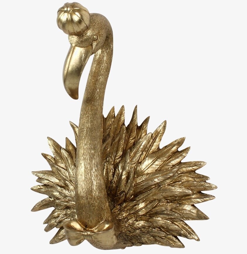 Väggdekoration Royal Flamingo från Werner Voss i guld